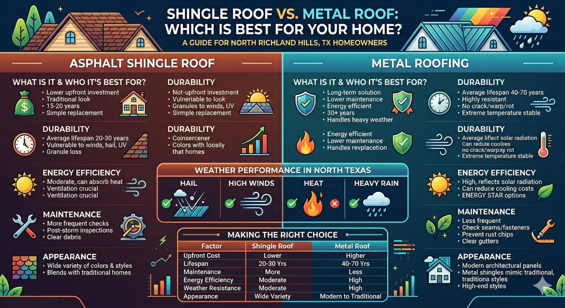 Shingle Roof vs. Metal Roof Which Is Best for Your Home